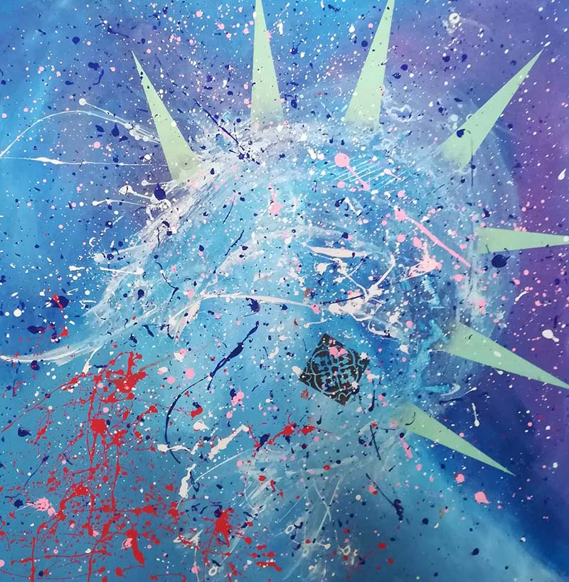 No Freedom - Acrilico su tela 80 x 80