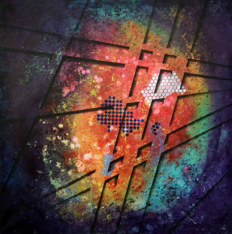 Ways - Acrilico su tela 100 x 100