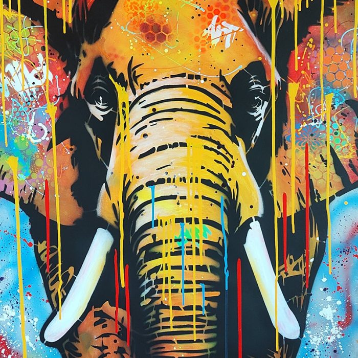 Viene rappresentato il quadro Street Elephant